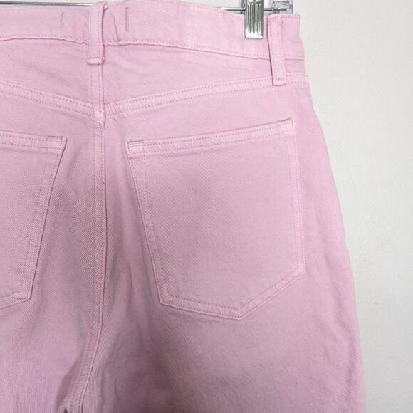Abercrombie & Fitch Orchid Pink Ultra High Rise 90s Straight Jean Size 6 Short - Picture 6 of 7